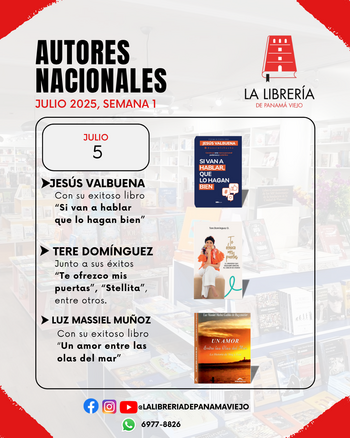 5 de julio: Ven a la Feria del Libro y conoce a nuestros Autores Nacionales
